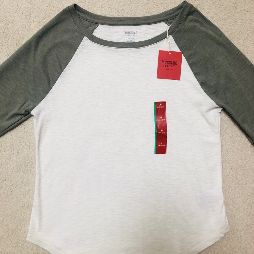 Mossimo Long Sleeve Baseball T-Shirt
